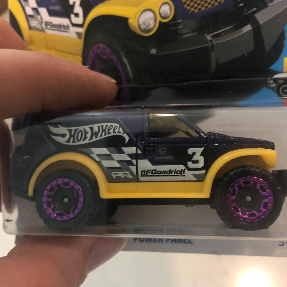 Power Panel Toy Car - Yellow and Purple